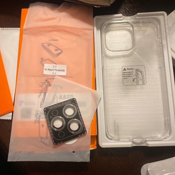 iPhone 14 Pro Max & Plus Clear Case Cover 5 in 1 Protection W/3Pk Glass New - Picture 1 of 7